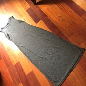 New York & Company Gray Sleeveless Maxi Dress Sz M